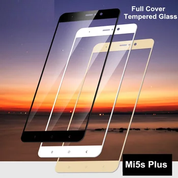 3PCS מלא דבק 3D זכוכית מחוסמת עבור Xiaomi Mi5s בתוספת מגיני מסך Xiaomi Mi 5 פלוס סרט מגן