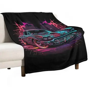 חדשות רכב קלאסי מסוגנן גרפיטי אמנות - 31 לזרוק שמיכה ספה שמיכת פוך, שמיכה לתינוק משובץ