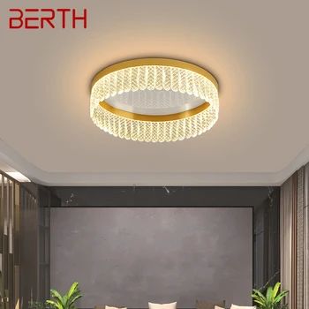 מעגן נורדי התקרה מנורות LED מודרני, וינטאג ' אור גביש יוקרה יצירתי קבוע עבור עיצוב הבית הסלון, חדר השינה
