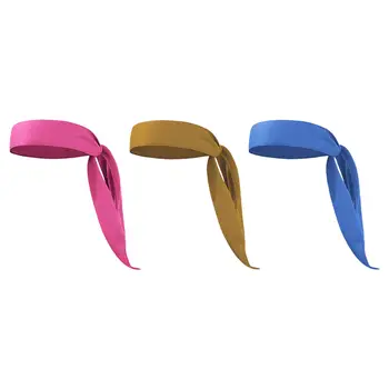 צבע מוצק לתנוחות Hairband עבור אתלטי אימון טניס ללבוש מזדמנים
